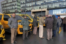 İstanbul’da 8+1 taksi mağdurları eylem yaptı