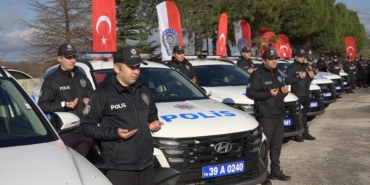 Kırklareli polisine 25 yeni araç