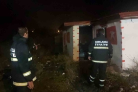 Kırklareli’nde ev yangını: 1 yaralı
