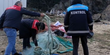 Kırklareli’nde kaçak serilen ağ el geçirildi