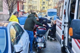Kontrolden çıkan motosiklet devrildi: 1 yaralı