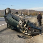 Kontrolden çıkan otomobil takla attı: 1 yaralı