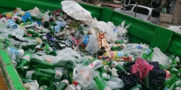 Körfez’de 45 ton cam geri dönüşüme kazandırıldı