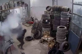 Lastik tamiri kâbusa dönüşüyordu: İşçiler ölümden döndü