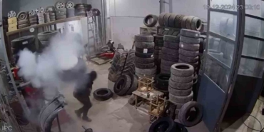 Lastik tamiri kâbusa dönüşüyordu: İşçiler ölümden döndü