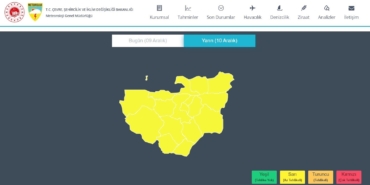 Meteorolojiden Bursa için sarı uyarı
