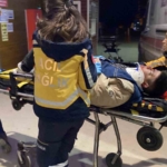 Otomobilin çarptığı motosikletin sürücüsü ağır yaralandı