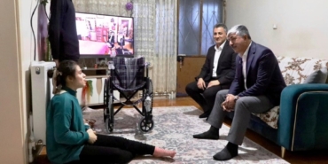 Özel birey Nazar’ın tekerlekli sandalye sevinci