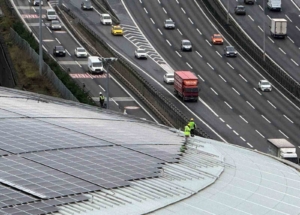 RAMS Park’taki güneş enerji panellerinin bakım çalışmaları görüntülendi