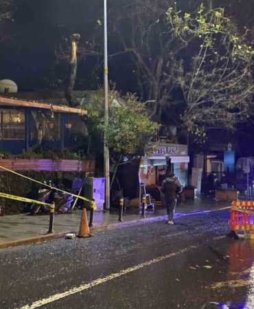 Sarıyer’de kahvehane önünde silahlı kavga. 1 yaralı