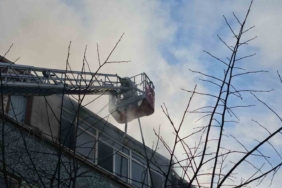 Şişli’de 5 katlı binada yangın paniği