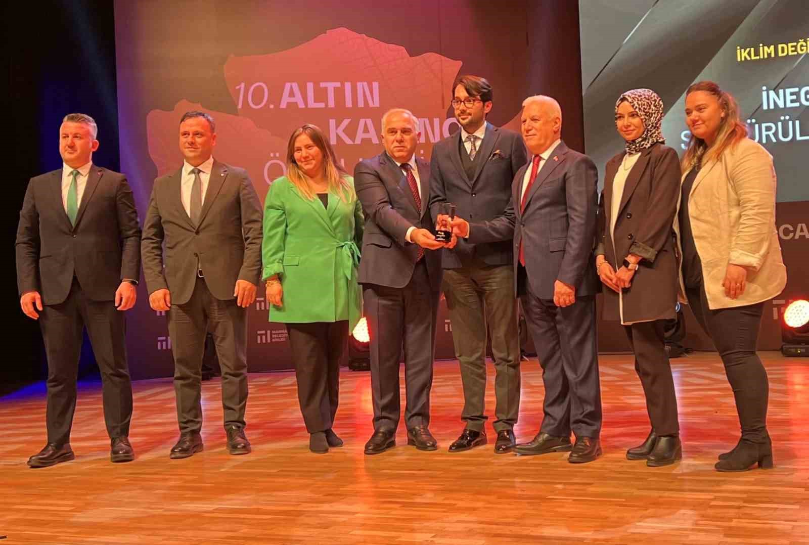 “Sürdürülebilir Hava Kalitesi Ölçüm Ağı Projesi” İnegöl’e ödül getirdi