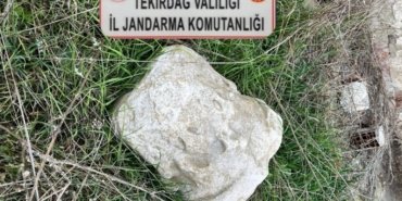 Tekirdağ’da antik sütun başlığı ele geçirildi