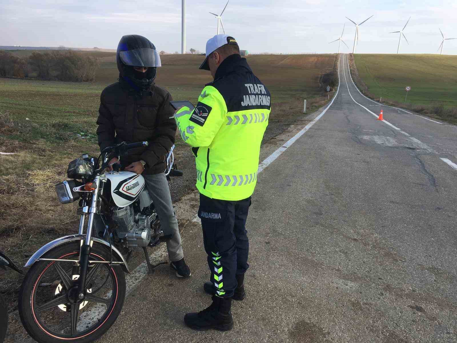 Tekirdağ’da kurallara uymayan motosikletlilere ceza yağdı