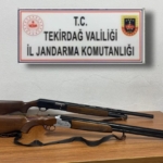 Tekirdağ’da ruhsatsız tabanca ve av tüfeği ele geçirildi