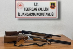 Tekirdağ’da ruhsatsız tabanca ve av tüfeği ele geçirildi