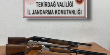 Tekirdağ’da ruhsatsız tabanca ve av tüfeği ele geçirildi