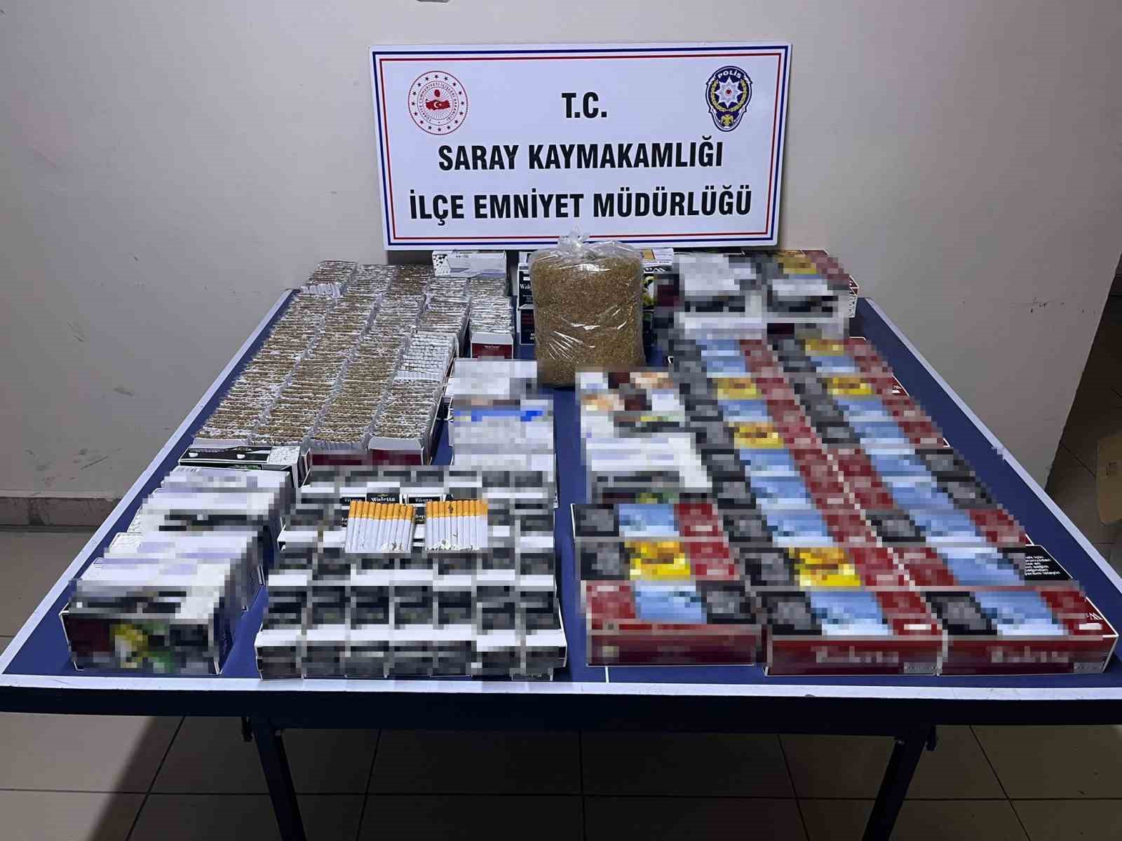 Tekirdağ’da tütün kaçakçılığı operasyonu