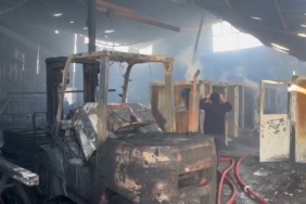 Tır Parkı’ndaki işletmede çıkan yangın kontrol altına alındı: 1 kişi hastaneye kaldırıldı