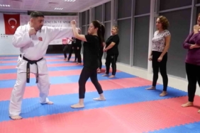 Yakın savunma kursuna kadınlardan yoğun ilgi