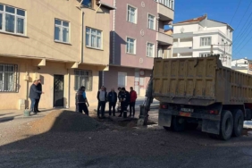 Altyapı çalışması sırasında doğal gaz borusu delindi