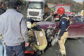Arnavutköy’de otomobil takla attı: Sürücü ağır yaralandı