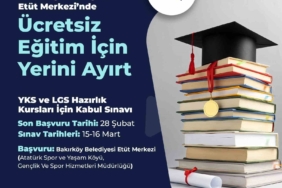 Bakırköy Belediyesi’nin YKS ve LGS hazırlık kursları için başvurular başladı