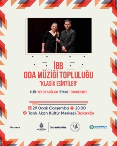 “Bakırköy’de iş çıkışı konserleri” klasik esintiler ile devam ediyor