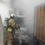 Balıkesir’de kömürlükte çıkan yangın söndürüldü