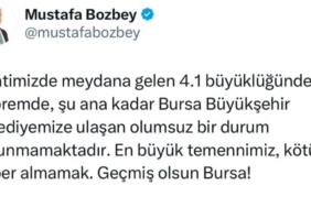 Başkan Bozbey’den deprem açıklaması...