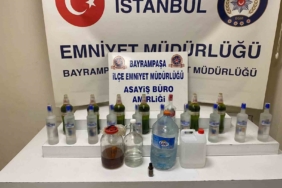 Bayrampaşa’da sahte içki imalathanesine baskın: 1 gözaltı