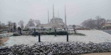 Edirne’de kar yağışı