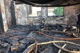 Erdek’te elektrik kontağından çıkan yangın korkuttu