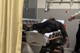 Genç kasap et keserken kendini yaraladı