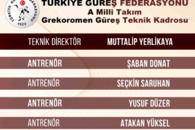 Grekoromen güreşte A Milli Takım teknik kadrosu açıklandı