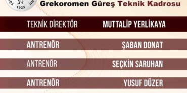 Grekoromen güreşte A Milli Takım teknik kadrosu açıklandı