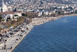 İstanbullular yılın ilk günü vatandaşlar Büyükçekmece sahillerine akın etti