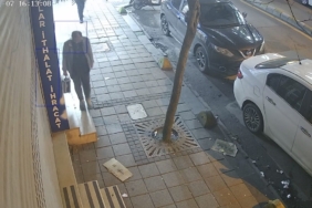 Kağıthane bir garip hırsızlık kamerada: Alet çantasını alıp kaçtı