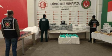 Kapıkule’de son 1 haftada milyonlarca lira değerinde kaçak eşya ele geçirildi