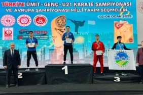 Karate Şampiyonasında Türkiye üçüncüsü oldu