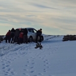 Kazdağları’nda bin 700 metre yükseklikte kara saplanan araç kurtarıldı