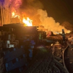 Kırklareli’nde hurda deposunda yangın