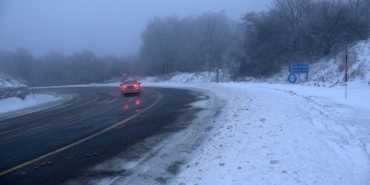 Kırklareli’nin yüksek kesimlerinde kar yağışı etkili oldu