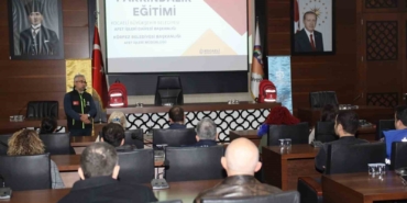 Körfez Belediyesi’nde afet eğitimi verildi