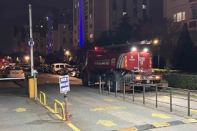 Küçükçekmece’de sitede korkutan yangın