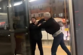 Metro istasyonu boks ringine döndü