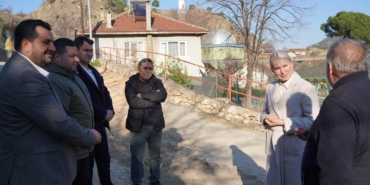 Orhangazi Mahallesindeki çalışmaları kontrol etti