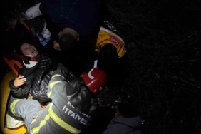 Özçekim yapmak isterken düşen genç kadın böyle kurtarıldı