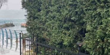 Sarıyer’de ilginç olay kamerada: Kafasını kapatıp kafenin önündeki lambaları kırdı