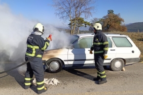 Seyir halinde bir anda alev aldı